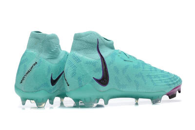 Men's Nike Phantom Luna Elite FG Firm Ground High-Tops Football Boots - Blue/Black/Purple
