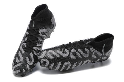 Men's Nike Phantom Luna Elite FG Firm Ground High-Tops Football Boots - Black/Grey