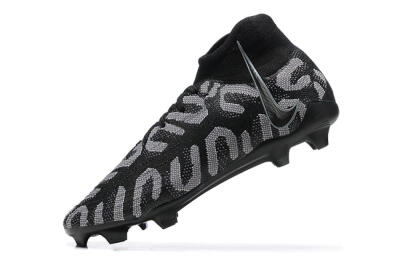 Men's Nike Phantom Luna Elite FG Firm Ground High-Tops Football Boots - Black/Grey