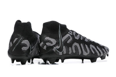 Men's Nike Phantom Luna Elite FG Firm Ground High-Tops Football Boots - Black/Grey