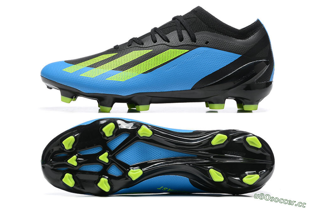 Men's Adidas X Speedportal .1 FG Firm Ground Low-Tops Football Boots - Blue/Black/Yellow 1