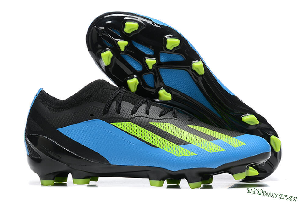 Men's Adidas X Speedportal .1 FG Firm Ground Low-Tops Football Boots - Blue/Black/Yellow 2