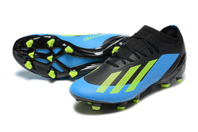 Men's Adidas X Speedportal .1 FG Firm Ground Low-Tops Football Boots - Blue/Black/Yellow