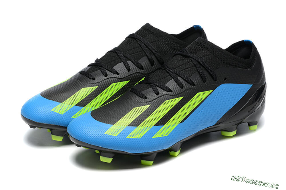 Men's Adidas X Speedportal .1 FG Firm Ground Low-Tops Football Boots - Blue/Black/Yellow 5
