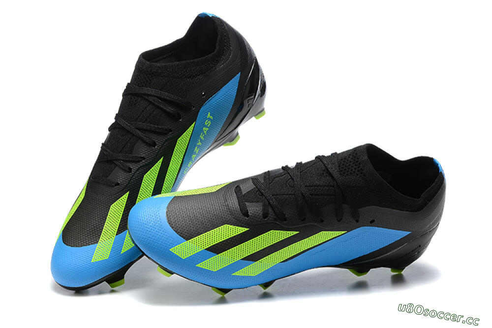 Men's Adidas X Speedportal .1 FG Firm Ground Low-Tops Football Boots - Blue/Black/Yellow 6