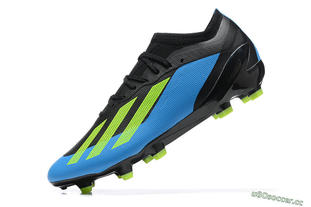 Men's Adidas X Speedportal .1 FG Firm Ground Low-Tops Football Boots - Blue/Black/Yellow 8
