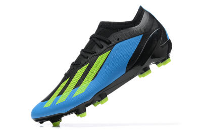 Men's Adidas X Speedportal .1 FG Firm Ground Low-Tops Football Boots - Blue/Black/Yellow