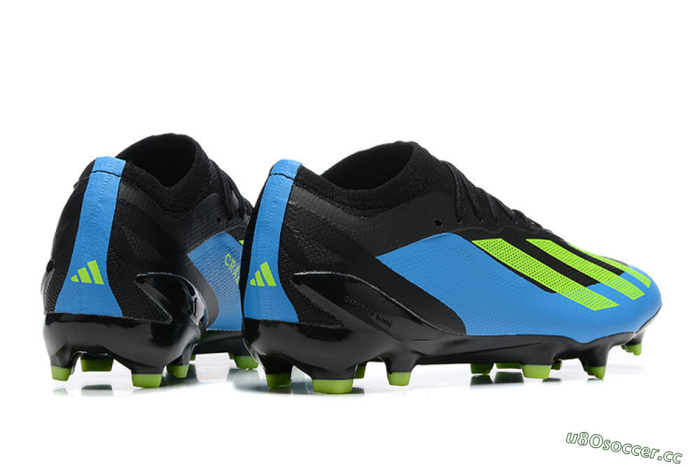 Men's Adidas X Speedportal .1 FG Firm Ground Low-Tops Football Boots - Blue/Black/Yellow 9