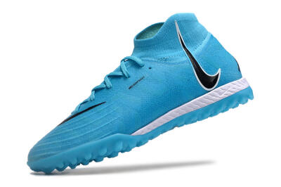 Unisex Nike Phantom Luna Elite NU TF Artificial Turf High-Tops Football Shoes - Blue/Black/White
