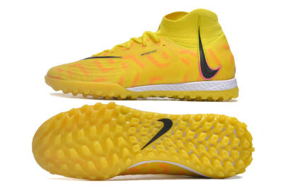 Unisex Nike Phantom Luna Elite NU TF Artificial Turf High-Tops Football Shoes - Yellow/Red/Black