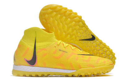 Unisex Nike Phantom Luna Elite NU TF Artificial Turf High-Tops Football Shoes - Yellow/Red/Black