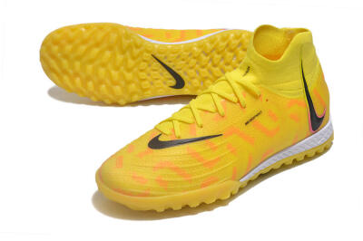 Unisex Nike Phantom Luna Elite NU TF Artificial Turf High-Tops Football Shoes - Yellow/Red/Black
