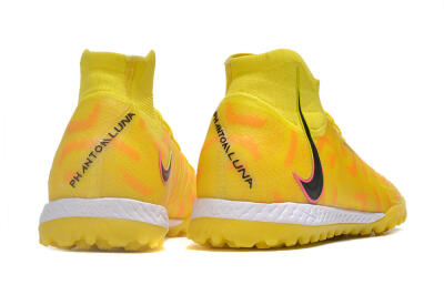 Unisex Nike Phantom Luna Elite NU TF Artificial Turf High-Tops Football Shoes - Yellow/Red/Black