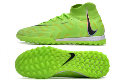 Unisex Nike Phantom Luna Elite NU TF Artificial Turf High-Tops Football Shoes - Green/Yellow/Black
