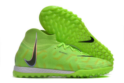 Unisex Nike Phantom Luna Elite NU TF Artificial Turf High-Tops Football Shoes - Green/Yellow/Black