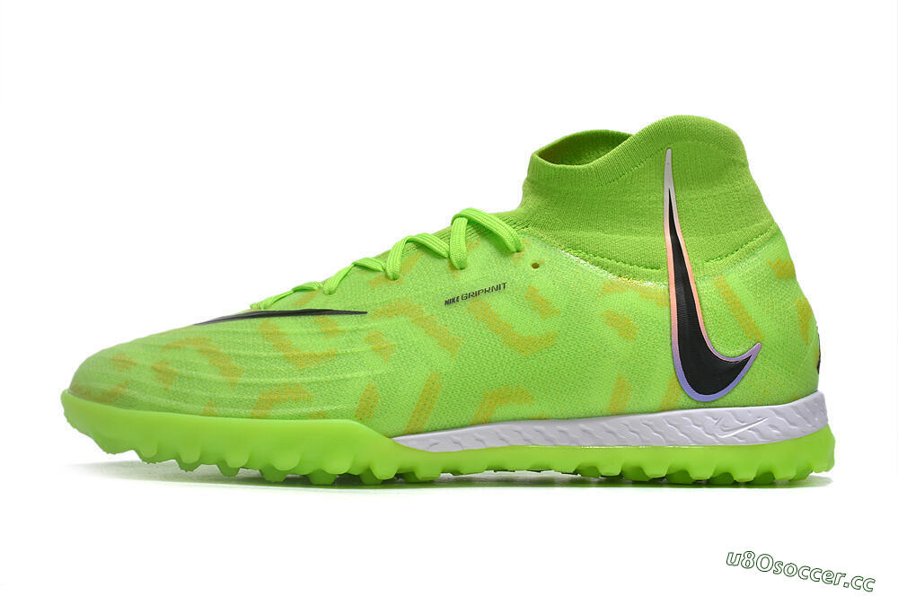 Unisex Nike Phantom Luna Elite NU TF Artificial Turf High-Tops Football Shoes - Green/Yellow/Black 0
