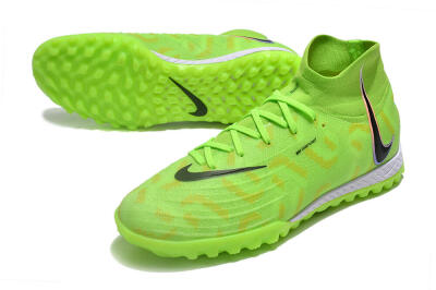 Unisex Nike Phantom Luna Elite NU TF Artificial Turf High-Tops Football Shoes - Green/Yellow/Black