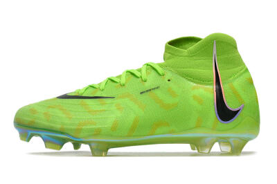 Men's Nike Phantom Luna Elite FG Firm Ground High-Tops Football Boots - Green/Black/White