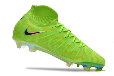 Men's Nike Phantom Luna Elite FG Firm Ground High-Tops Football Boots - Green/Black/White