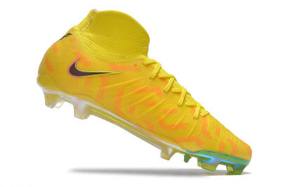 Men's Nike Phantom Luna Elite FG Firm Ground High-Tops Football Boots - Yellow/Black/Pink