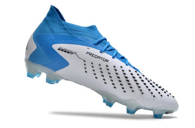 Men's Adidas Predator Accuracy.1 FG Firm Ground High-Tops Football Boots - Blue/Black/White