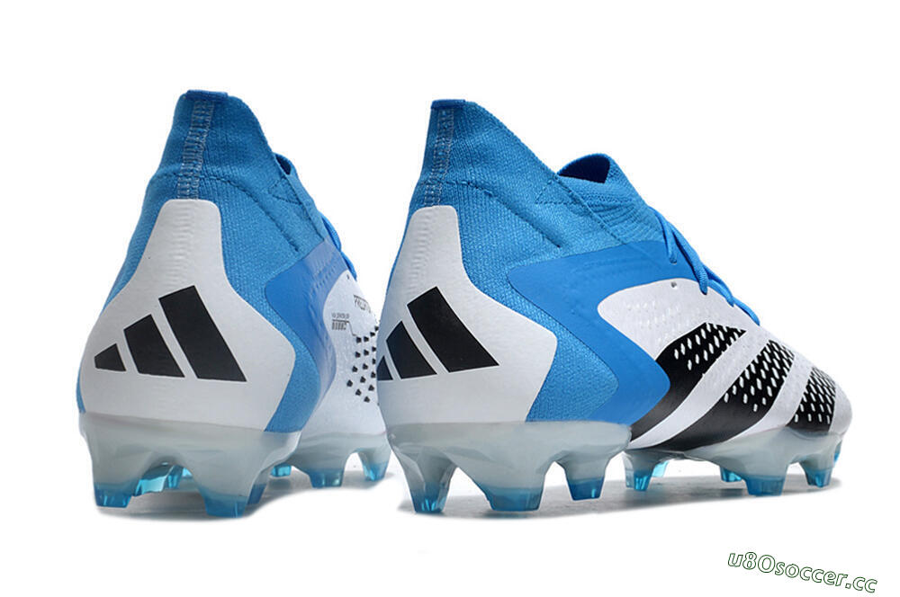 Men's Adidas Predator Accuracy.1 FG Firm Ground High-Tops Football Boots - Blue/Black/White 6