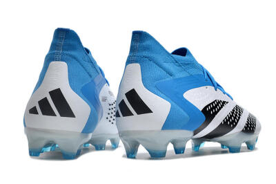 Men's Adidas Predator Accuracy.1 FG Firm Ground High-Tops Football Boots - Blue/Black/White