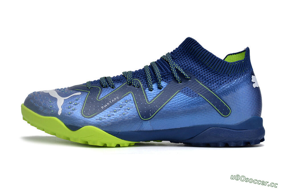 Men's Puma Future Ultimate TF Artificial Turf Low-Tops Football Shoes - Blue/White/Yellow 0
