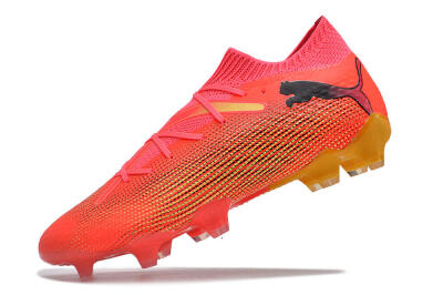 Men's Puma Future Ultimate 2024 FG Firm Ground Low-Tops Football Boots - Red/Orange/Yellow
