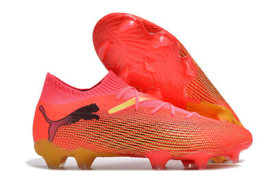 Men's Puma Future Ultimate 2024 FG Firm Ground Low-Tops Football Boots - Red/Orange/Yellow