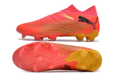 Men's Puma Future Ultimate 2024 FG Firm Ground Low-Tops Football Boots - Red/Orange/Yellow
