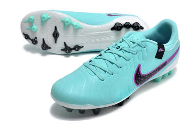 Men's Nike Tiempo Legend X Academy AG Artificial Grass Low-Tops Football Boots - Turquoise/Purple/Black