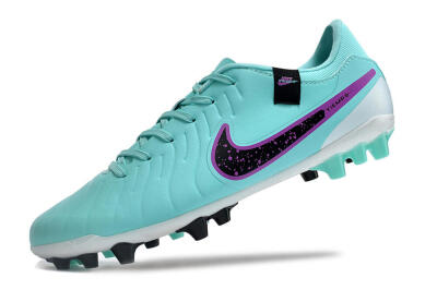 Men's Nike Tiempo Legend X Academy AG Artificial Grass Low-Tops Football Boots - Turquoise/Purple/Black