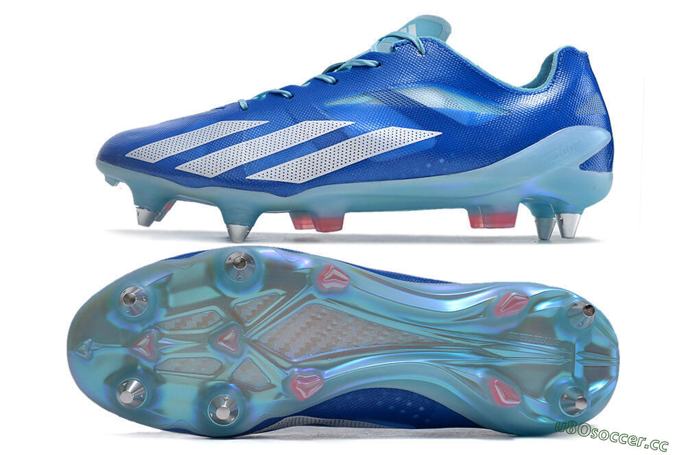 Men's Adidas X Crazyfast.1 SG Soft Ground Low-Tops Football Boots - Blue/White/Red 1
