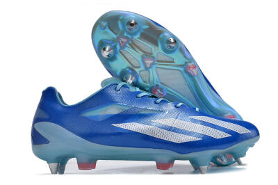 Men's Adidas X Crazyfast.1 SG Soft Ground Low-Tops Football Boots - Blue/White/Red