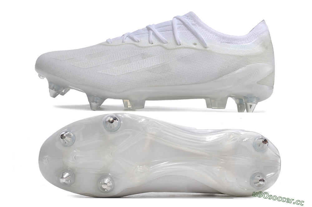 Men's Adidas X Crazyfast.1 SG Soft Ground Low-Tops Football Boots - Whtie/White 1