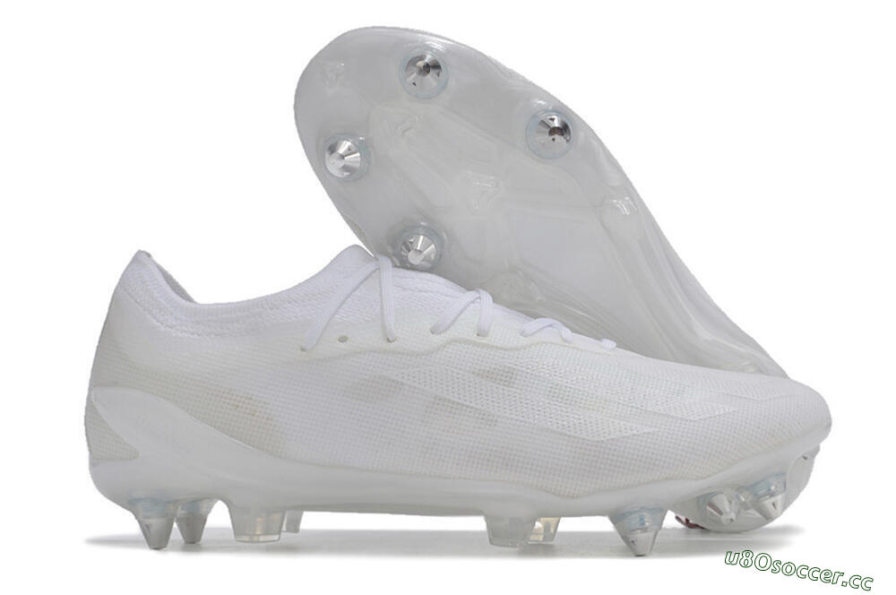 Men's Adidas X Crazyfast.1 SG Soft Ground Low-Tops Football Boots - Whtie/White 2