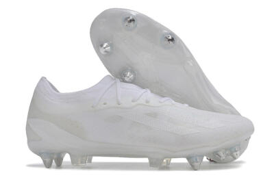 Men's Adidas X Crazyfast.1 SG Soft Ground Low-Tops Football Boots - Whtie/White