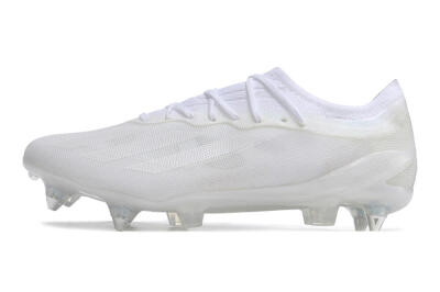Men's Adidas X Crazyfast.1 SG Soft Ground Low-Tops Football Boots - Whtie/White