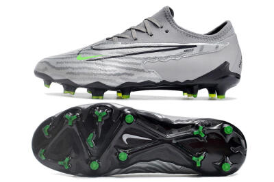 Men's Nike Phantom GX Academy FG Firm Ground Low-Tops Football Boots - Silver/Grey/Black