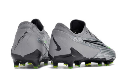 Men's Nike Phantom GX Academy FG Firm Ground Low-Tops Football Boots - Silver/Grey/Black