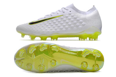 Men's Nike Phantom Ultra Venom FG Firm Ground Low-Tops Football Boots - White/Yellow/Black/Gold