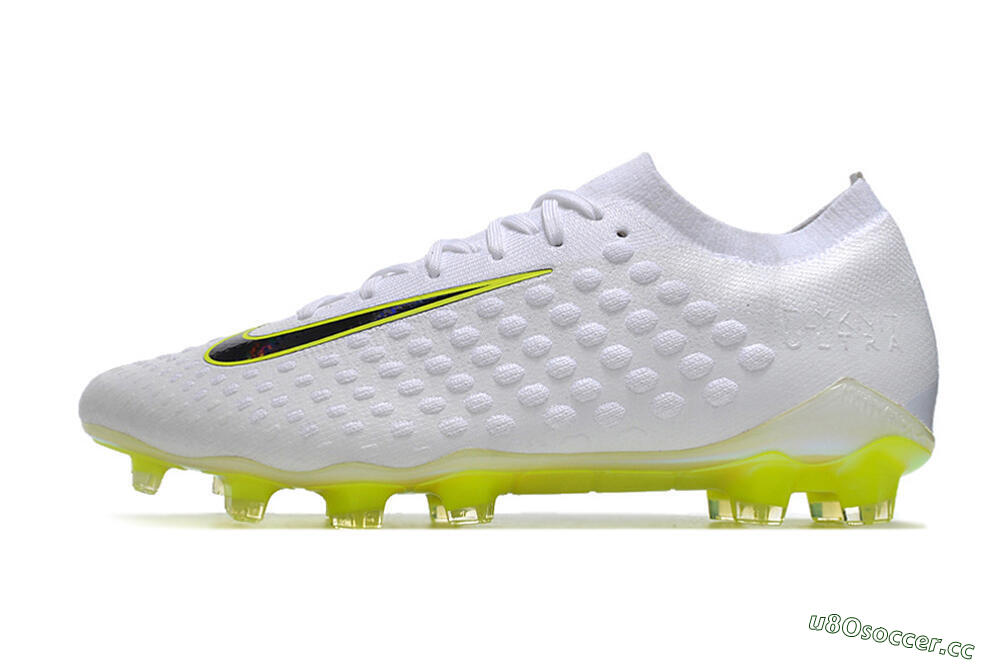 Men's Nike Phantom Ultra Venom FG Firm Ground Low-Tops Football Boots - White/Yellow/Black/Gold 0