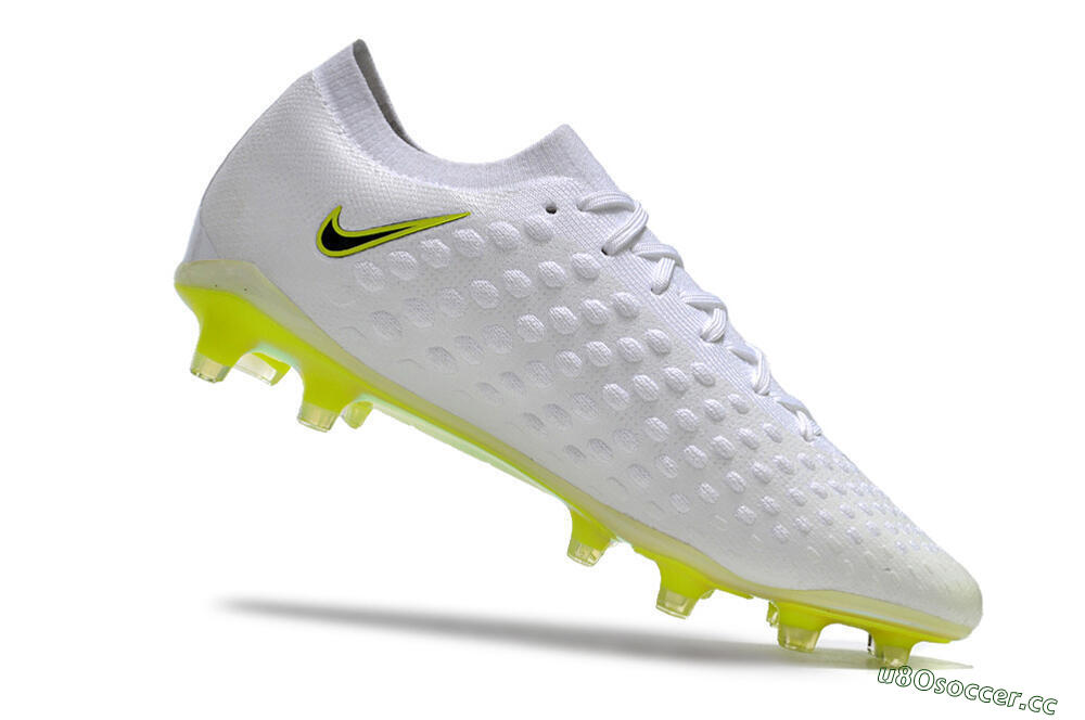 Men's Nike Phantom Ultra Venom FG Firm Ground Low-Tops Football Boots - White/Yellow/Black/Gold 4