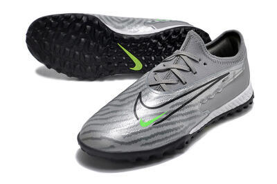 Men's Nike React Phantom GX Pro TF Artificial Turf Low-Tops Football Shoes - Silver/Grey/Black