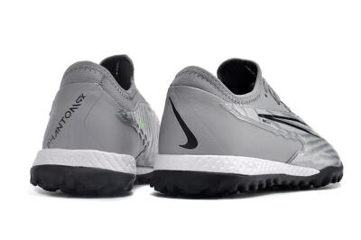 Men's Nike React Phantom GX Pro TF Artificial Turf Low-Tops Football Shoes - Silver/Grey/Black