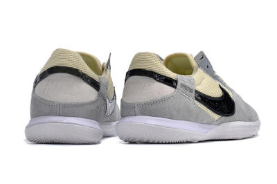 Men's Nike Street Gato IC Indoor & Futsal Low-Tops Football Shoes - Grey/Beige/Black/White