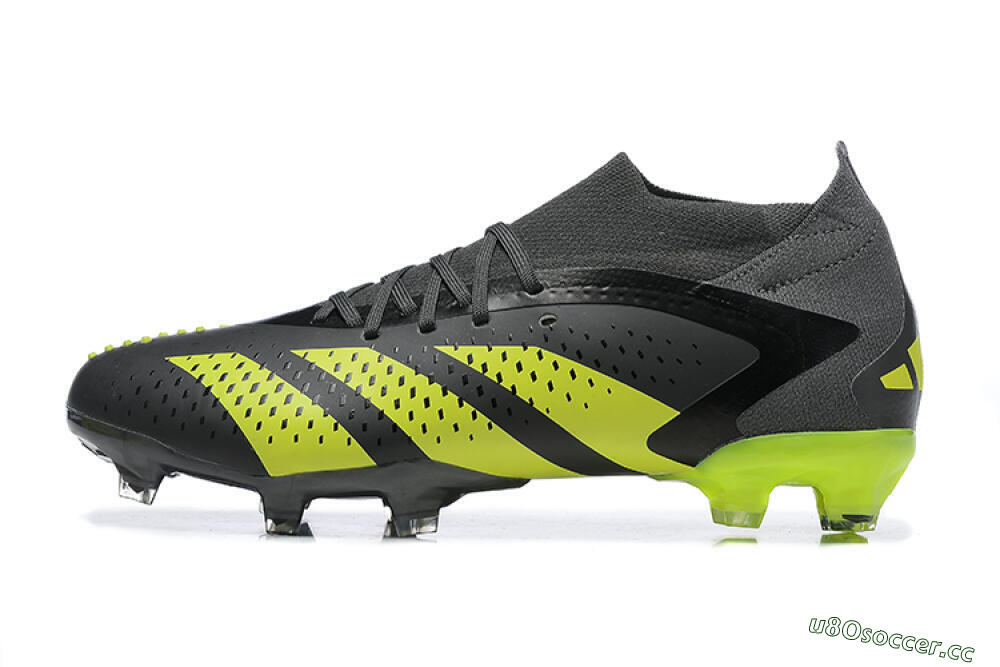 Men's Adidas Predator Accuracy.1 FG Firm Ground High-Tops Football Boots - Black/Yellow 0