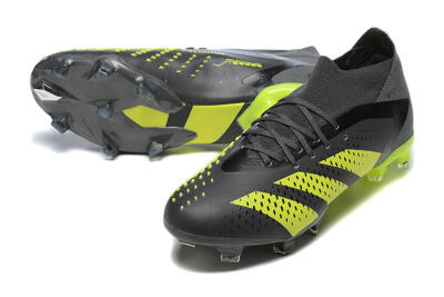 Men's Adidas Predator Accuracy.1 FG Firm Ground High-Tops Football Boots - Black/Yellow