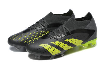 Men's Adidas Predator Accuracy.1 FG Firm Ground High-Tops Football Boots - Black/Yellow